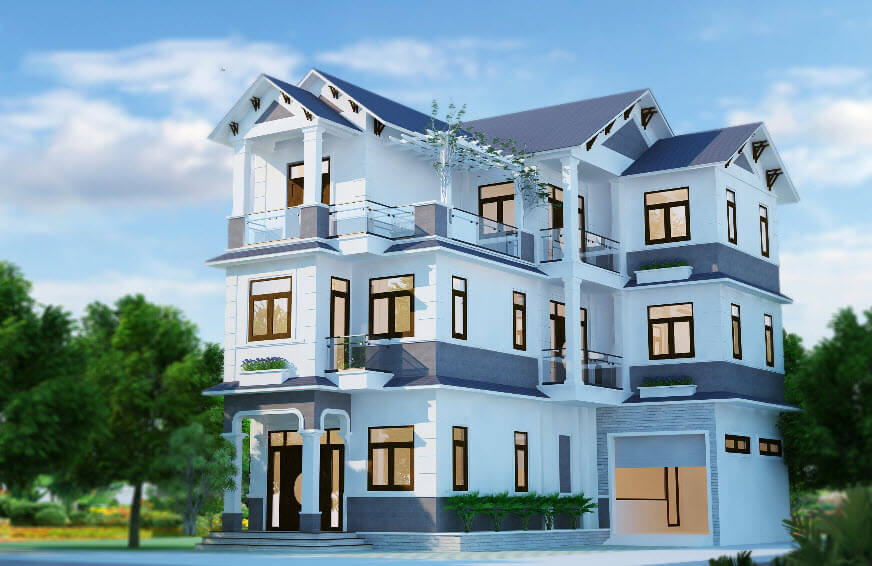 Cách phối màu sơn hiện đại cho công trình